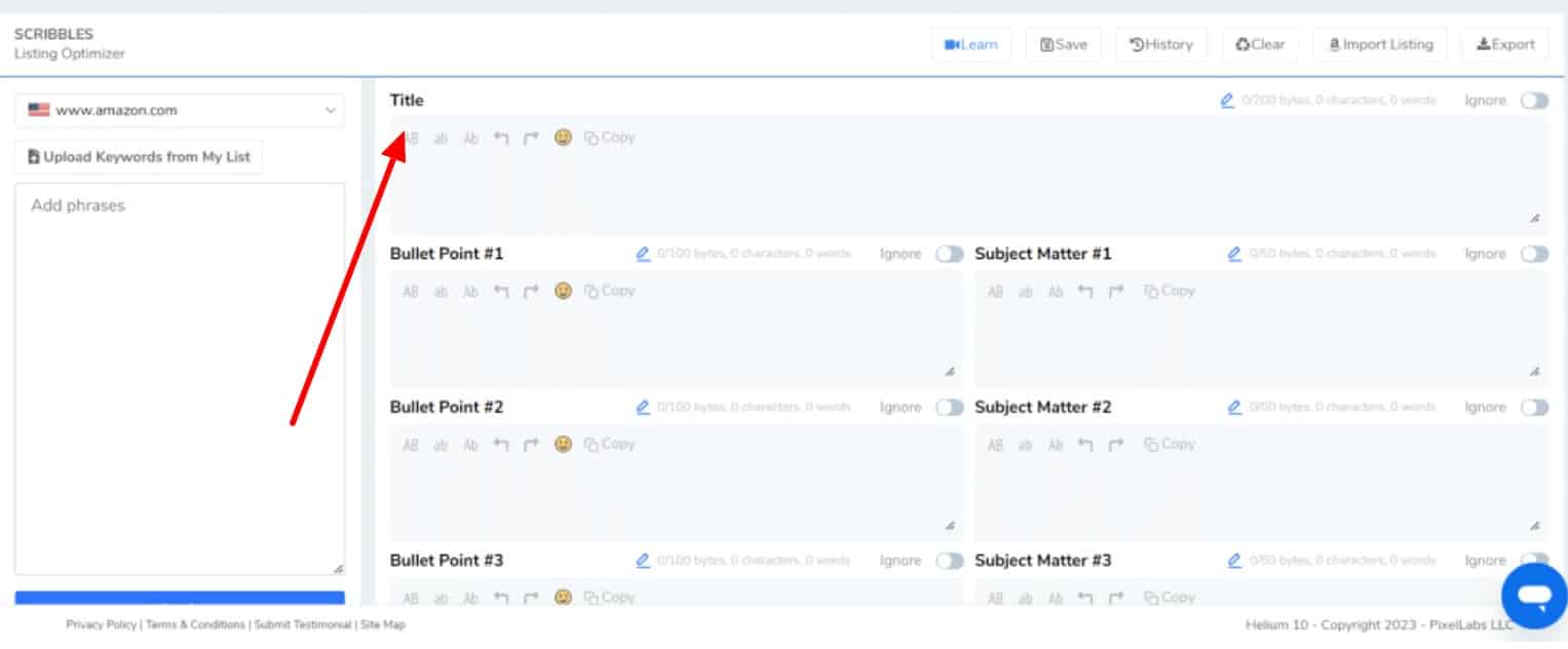 scribbles dashboard